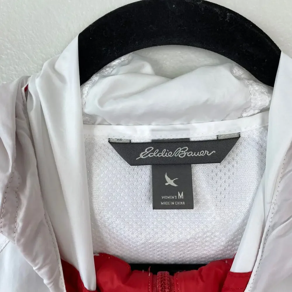 Eddie Bauer Momentum‎ Colorblock Hooded Jacket Lightweight Anorak Size Medium - Picture 5 of 7